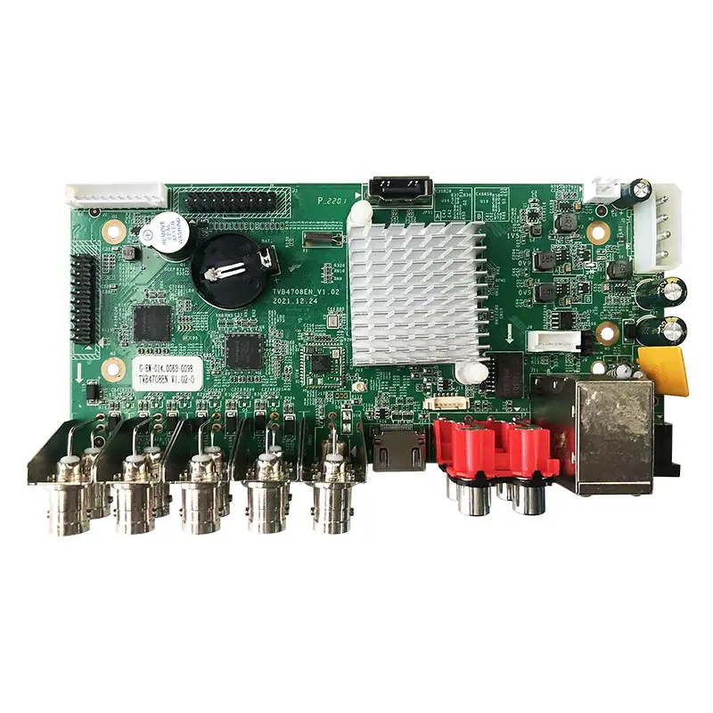 Sistema de grabación de seguridad DVR/XVR, placa base de PCBA de 8 canales, 5MN, compatible con funciones humanoides y función STVI