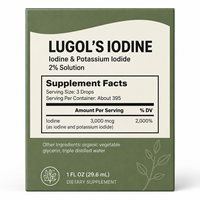 Complément Alimentaire Liquide d'Iode de Lugol en Marque Blanche OEM pour le Soutien Thyroïdien et la Santé Métabolique