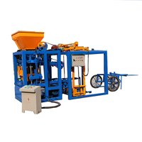 QT4-24 petite machine de brique de verrouillage de pavé creux béton brique ligne