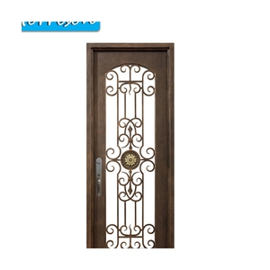 Excelente calidad puerta de seguridad de acero de hierro forjado Puerta de fábrica de Guangzhou <span class=keywords><strong>para</strong></span> ventas al por mayor - Product Image 1