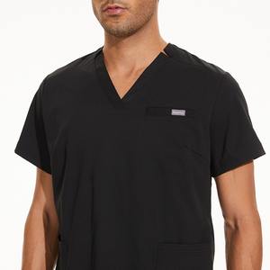 Soldes de liquidation Uniformes d'infirmière chirurgicale Scrubs médicaux pour femmes et hommes Ensemble d'uniformes médicaux extensibles marron marine sarcelle noir - Product Image 4