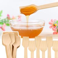Su misura Mini legno stampato vanga Logo biodegradabile eco-friendly usa e getta cucchiaio per uso quotidiano feste per raccogliere il ghiaccio