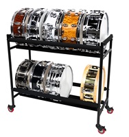 Snare Rack à deux niveaux Snare Drum Utility Rack Snare Rack de haute qualité pour le stockage