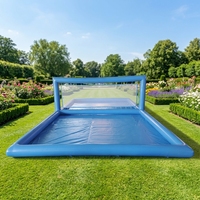 Terrain de volley-ball gonflable pour piscine, terrain de volley-ball aquatique pour jeux aquatiques