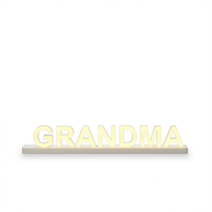 Letras con luz LED, letrero magnético con atenuador táctil para abuela, decoración para fiestas y hogar, 2700K, blanco cálido suave, modelo de plástico D0100XU3VJ7 - Product Image 1
