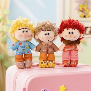 Colgante de Muñeca Afro de <span class=keywords><strong>Dibujos</strong></span> <span class=keywords><strong>Animados</strong></span>, Llavero y Adorno para Bolso con Figura de Personaje de Estilo Británico Peculiar, de Plástico, 10-13cm, para Edades de 5 a 7 Años - Product Image 2