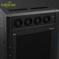 Armoire de serveur Starlink 37U, armoire réseau sur pied de 19 pouces avec porte verrouillable pour centre de données