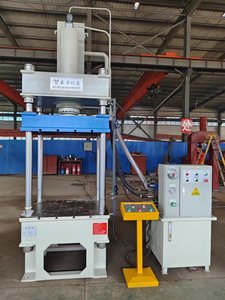 مكبس هيدروليكي أوتوماتيكي بأربعة أعمدة وثلاثة عوارض لصناعة العملات الذهبية بقوة 100 طن، يعمل بنظام التحكم الآلي PLC، 380 فولت/220 فولت - Product Image 6