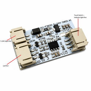 Interruptor Táctil Inteligente LED con Atenuación Continua 5-24V DC, Módulo PCB para Tira de Luz de Gabinete, Control de Tono de Doble Color - Product Image 1