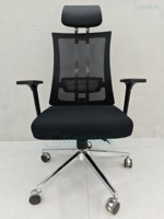 Usine Chaise De Bureau Chaise Pivotante De Bureau avec Pieds Croisés Moyen Dos Tournant Appui-Tête Ordinateur pour Home Room Manager