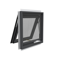 Ventanas de Toldo de Doble Acristalamiento de Alta Calidad, Fabricante OEM/ODM, Ventanas de Toldo de Aluminio Resistentes al Viento para Exteriores en Venta