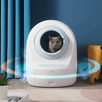 Bac à litière pour chat électrique automatique intelligent, autonettoyant, anti-pincement, isolation des odeurs, écologique, entièrement fermé, en PP