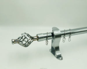 Accessoires Windows de bonne qualité Tringles à rideaux réglables allongées <span class=keywords><strong>Tringle</strong></span> à rideaux classique or argent pour la maison - Product Image 5