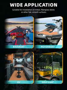 Revêtement de pont en <span class=keywords><strong>mousse</strong></span> EVA pour bateau, imitation teck, revêtement de pont marin, tapis marin pour bateau à moteur, camping-car, yacht, kayak, planche de surf, 94,5''x 15,7'' - Product Image 6