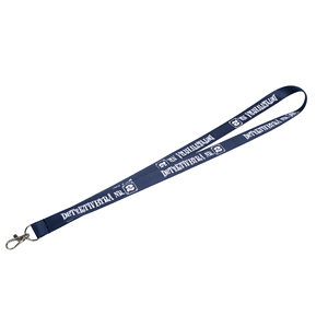Own Brand Silk Screen Printing Neck Strap Id Badge Card Holder Imitation Nylon Lanyards With Logo Custom