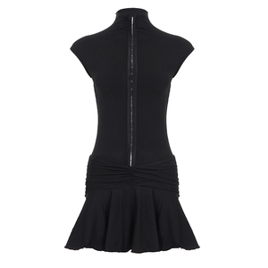 Robe moulante sans manches froncée à boutons couleur unie style Y2K sexy pour femme – Vente en gros - Product Image 6