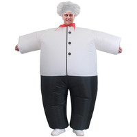 Costumes gonflables de chef et de Père Noël en forme d'ours blanc pour enfants et adultes, décorations et fournitures de fête de Noël