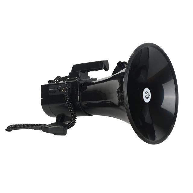 XC-188USB 100-300W High-Power Rechargeable Plastic Megaphone Handheld Loudspeaker Built-In Siren Recording Feature Built-in Horn
