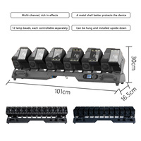 12X60W LED RGBW 4IN1 Beam Moving Head Licht mit Füllicht, Wandfluter, Strobe-Effekt, Frost-Effekt, Linearer Dimmung, DMX512 für DJ, Disco, Bar