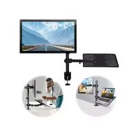 Support double moniteur en fer plastifié de haute qualité, durable, excellent, nouvelles arrivées, disponible immédiatement, pour la maison et le bureau