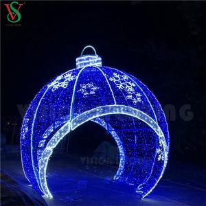 Grandes boules gonflables 3D en forme <span class=keywords><strong>de</strong></span> <span class=keywords><strong>boule</strong></span>, éclairage d'extérieur avec motifs, <span class=keywords><strong>boule</strong></span> ornementale pour noël - Product Image 2