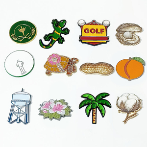 Best Quality Custom Logo Metal Soft Enamel Golf Ball Markers <strong>Pin</strong> Customized Magnetic Ball Marker Golf Accessories <strong>Hat</strong> Clip <strong>Pins</strong> - Product Image 1