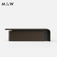 M & W Prix d'usine Mobilier commercial simple moderne Bureau de direction en bois Placage Table de bureau de direction