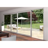 Puertas Corredizas de Patio de Vidrio con Bisagras de Piso, Modernas y Elegantes, de Aleación de Aluminio