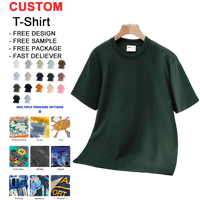 T-shirt blanc uni pour homme, coupe classique, col rond, 100% coton, 240 g/m², qualité supérieure, tricoté, coupe ample, impression 3D