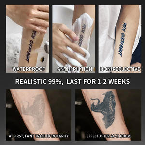 <span class=keywords><strong>Tatuaje</strong></span> temporal de cabeza de <span class=keywords><strong>serpiente</strong></span> impermeable y a prueba de sudor <span class=keywords><strong>tatuaje</strong></span> semipermanente dura 2 semanas <span class=keywords><strong>brazo</strong></span> de hierbas realista - Product Image 6