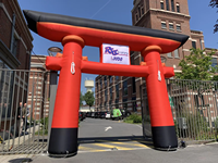 Arche de décoration gonflable Torii japonaise personnalisée pour festival, fête ou événement