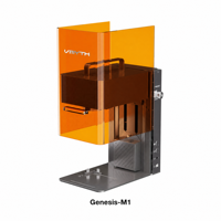 Genesis M1 Ultra-Stabil Dual Laser CNC 10W+2W Multi-Frekuensi 105x105mm 5000mm/s Kelas Profesional untuk Perhiasan Seni Kayu/Logam/Kaca