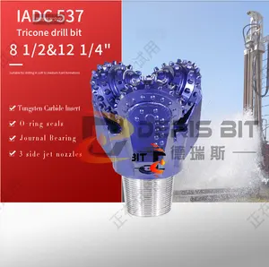 Newest 8 1/2" 12 1/4 Inch 215.9mm Hdd Drilling Bit Gas Oil Well Drilling Tools IADC 537 Water Tricone Bit