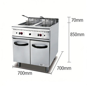 <span class=keywords><strong>Friteuse</strong></span> à gaz commerciale CPVKRY en acier inoxydable 18L avec 2 foyers, <span class=keywords><strong>facile</strong></span> à <span class=keywords><strong>nettoyer</strong></span>, 110V, garantie 1 an, pour frites et aliments frits - Product Image 2