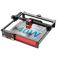 Graveur laser TWOTREES TS2-40W, machine de découpe CNC avec assistance pneumatique intégrée, contrôle par application, prise en charge de l'impression hors ligne, 410*410 mm