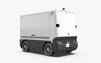 Robot de livraison autonome, véhicule robot de livraison express, robot de livraison extérieur avec une charge maximale de 100 kg