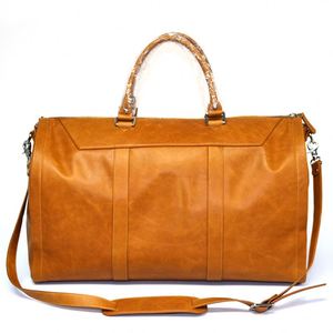 Échantillon gratuit : Housse de transport de luxe pour costume marron, sac de voyage pour vêtements - Product Image 3