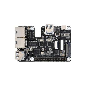 PCIe TO M.2 USB ethat + для Raspberry Pi 5, Dual 2,5G Ethernet порты, Dual USB 3,2 порты, M.2 NVMe слот - Product Image 3