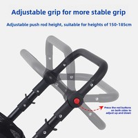 Poussette pliable pour animaux de compagnie, grande capacité, pour chiens et chats de petite et moyenne taille, transport extérieur, modèle W788