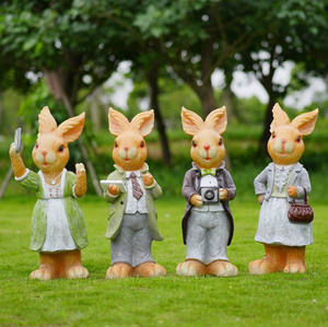 ของตกแต่งสวนกลางแจ้งรูปกระต่ายการ์<span class=keywords><strong>ตู</strong></span><span class=keywords><strong>น</strong></span> ทำจากเรซิ่<span class=keywords><strong>น</strong></span>และไฟเบอร์กลาส ลายนูน 3 มิติ รูปสัตว์ สำหรับตกแต่งสว<span class=keywords><strong>น</strong></span> - Product Image 3