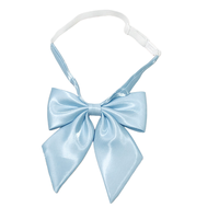 Nœud Papillon Uni en Polyester pour Femme, Décoration d'Uniforme, Nœud de Cou pour Tenue de Mariage, Cravate Personnalisée