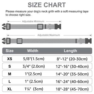 <span class=keywords><strong>Collar</strong></span> de perro reflectante de poliéster ajustable, suave neopreno acolchado, duradero, de liberación rápida, estilo occidental, cinta con estampado de animales para gatos - Product Image 4