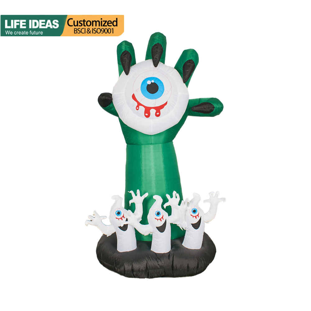 6 FT Inflate Monster Hands with Evil Eyeballs