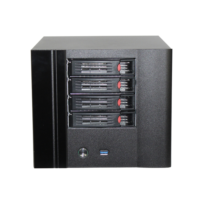 Mini ITX NAS 4 Bay PC Case with Fan Hot Swap Server Chassis Fast Dispatch Stock Available