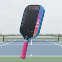 Raket Pickleball Proton Edgeless dengan Inti Sarang Lebah Injeksi Busa 16mm, Permukaan Serat Karbon T700 Kasar Super Kuat, Portabel, Bersertifikasi USAPA