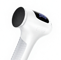 Lime à pieds électrique sans fil rechargeable LG628 60W avec long manche, écran LCD, 1800 tr/min, éliminateur de callosités pour le soin des pieds