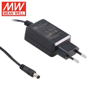 Meanwell 15W 12V 1.25A SGAS15E12-P1J tüketici için masaüstü güç adaptörü elektronik cihazlar