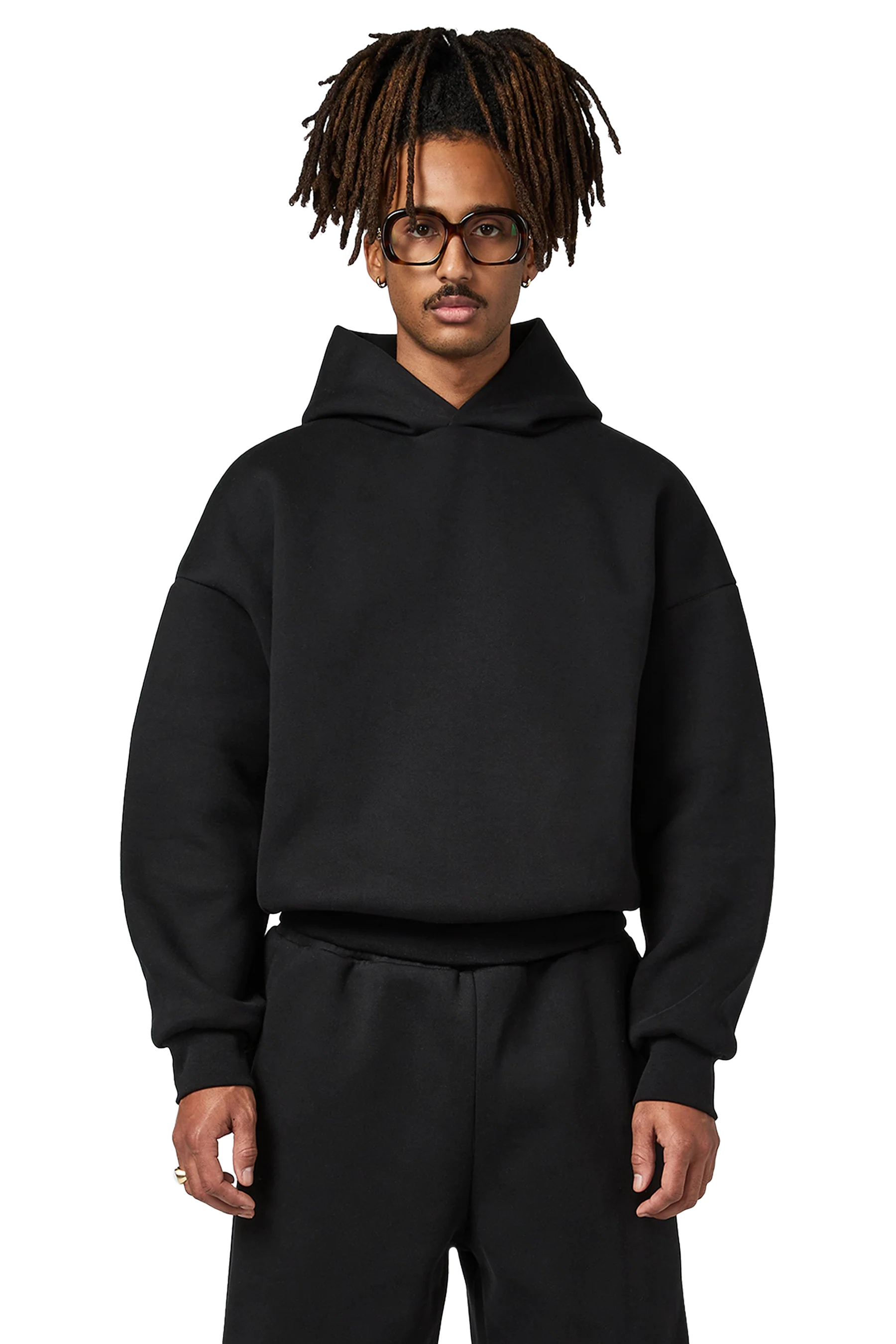 Felpa con cappuccio nera