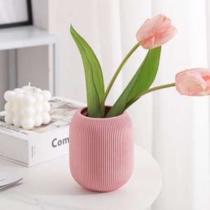 <span class=keywords><strong>Vaso</strong></span> d'arte di lusso moderno e minimalista per la decorazione della casa <span class=keywords><strong>vaso</strong></span> <span class=keywords><strong>in</strong></span> ceramica giallo rosa arancione per la decorazione domestica - Product Image 6