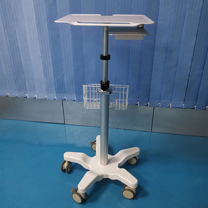 Carrito médico móvil para ordenador portátil, carrito de altura ajustable con soporte de escáner y tablero de actividades de ratón doble - Product Image 3